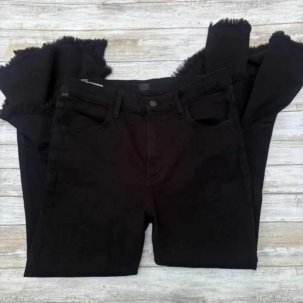 Citizens of Humanity Jeans Sz 30
Black Drew Flounce High Rise Cropped Flare - Picture 2 of 14